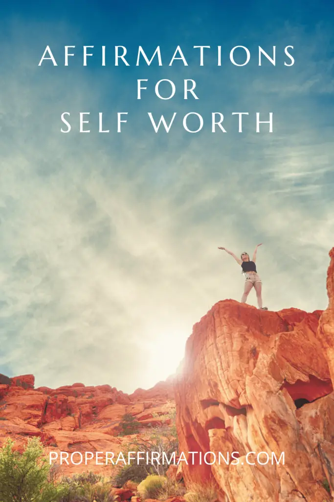 Affirmations for Self-Worth pin