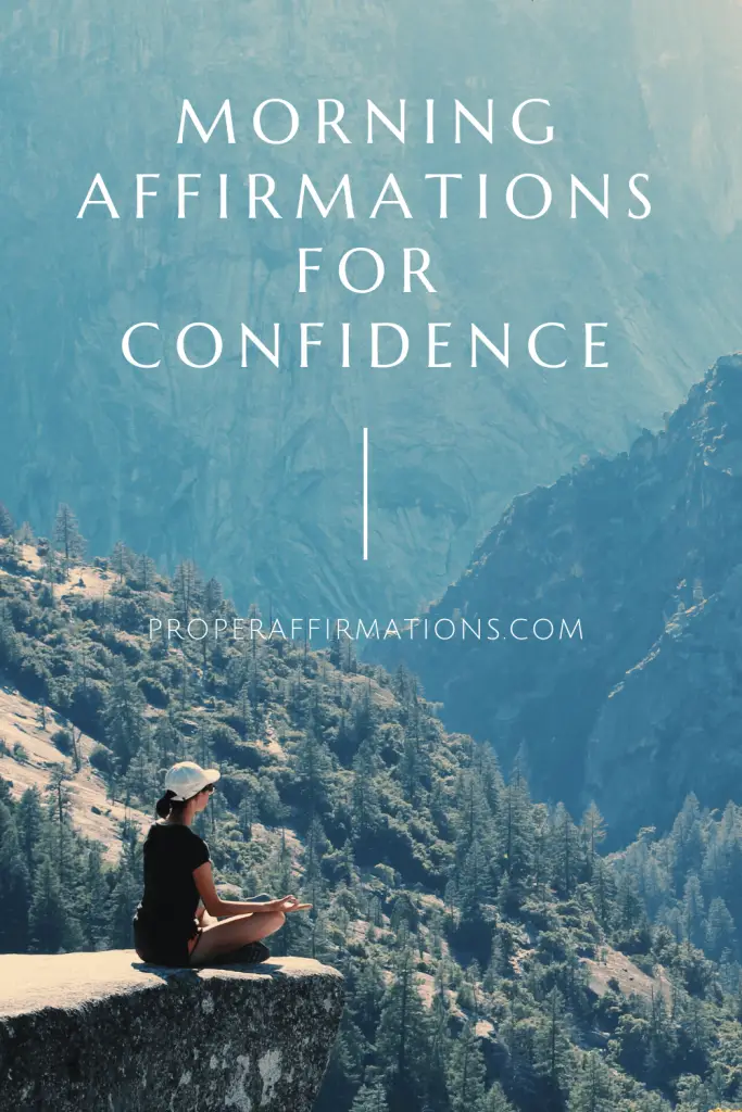 Morning Affirmations for Confidence pin