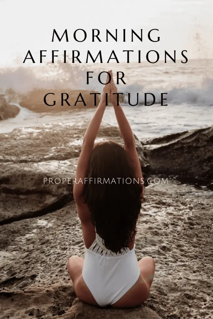 Morning Affirmations for Gratitude pin