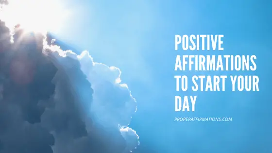 Positive affirmations to start your day featured