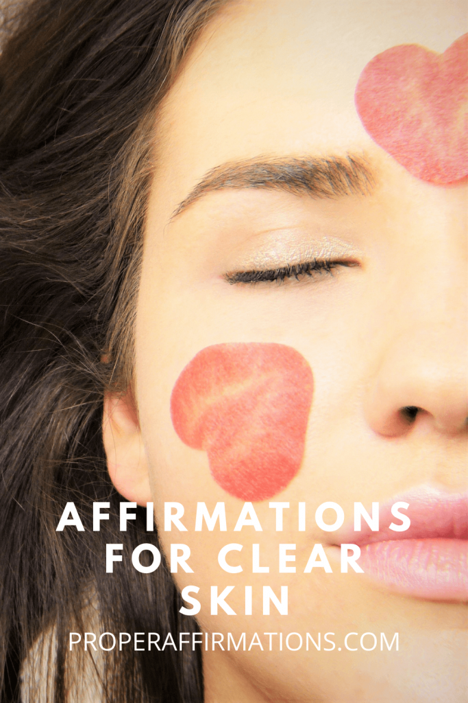 Affirmations for Clear Skin pin