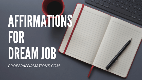 Affirmations for dream job featured