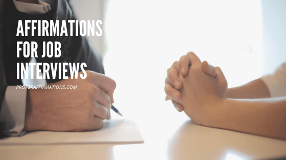 Affirmations for job interviews featured