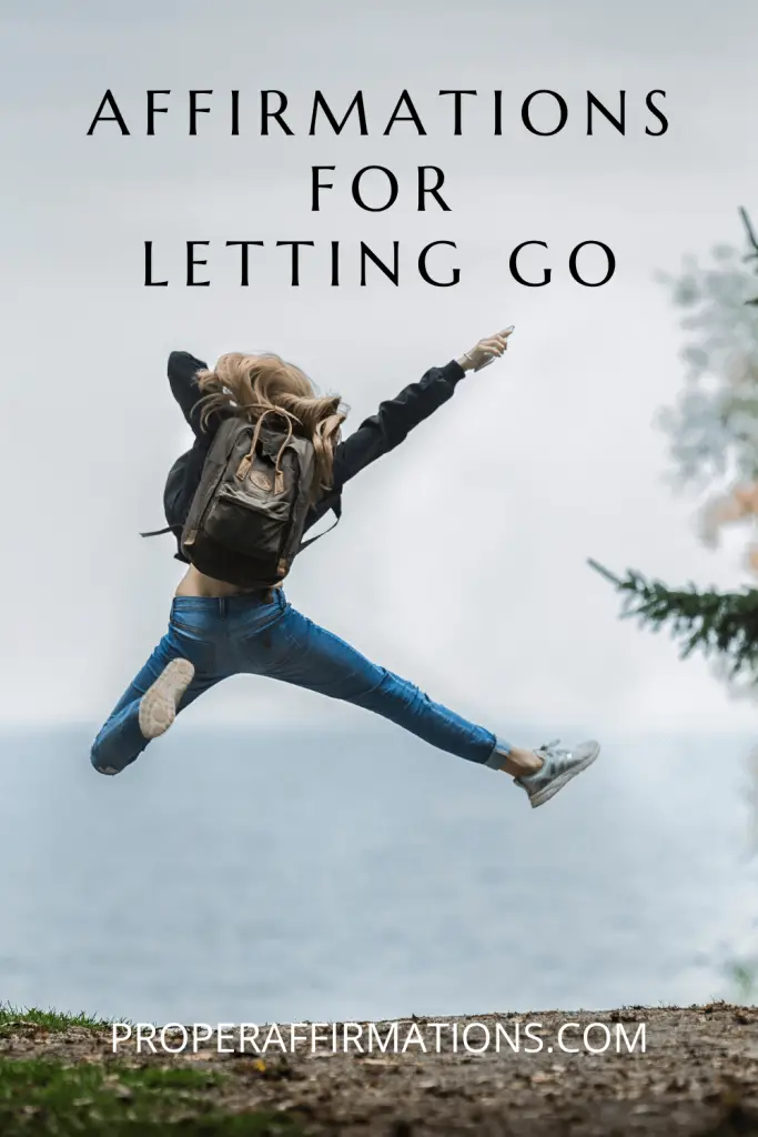 Affirmations for letting go pin