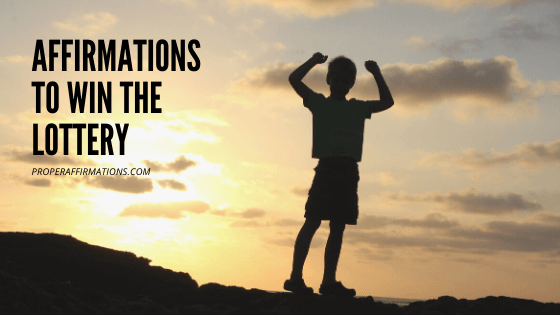 Affirmations to win the lottery featured