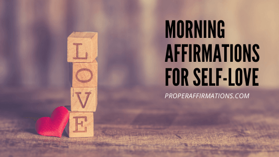 Morning affirmations for self-love featured
