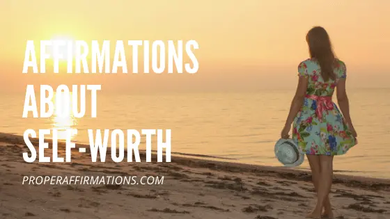 Affirmations about self-worth featured