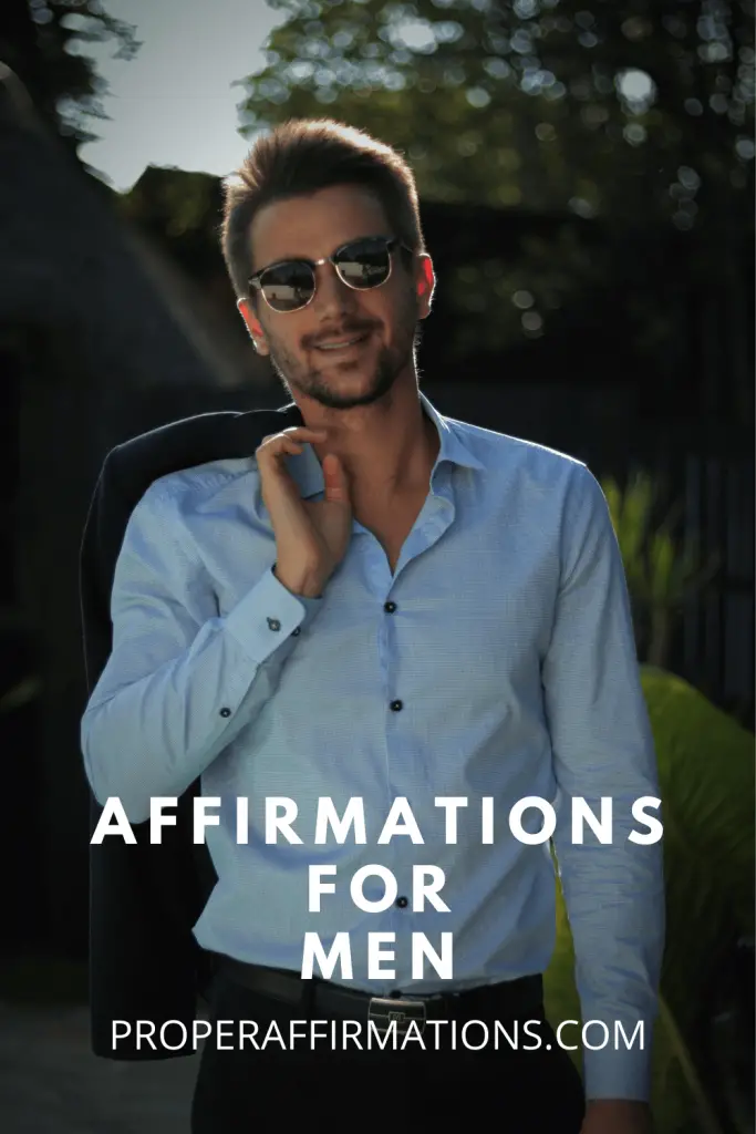 Affirmations for Men pin