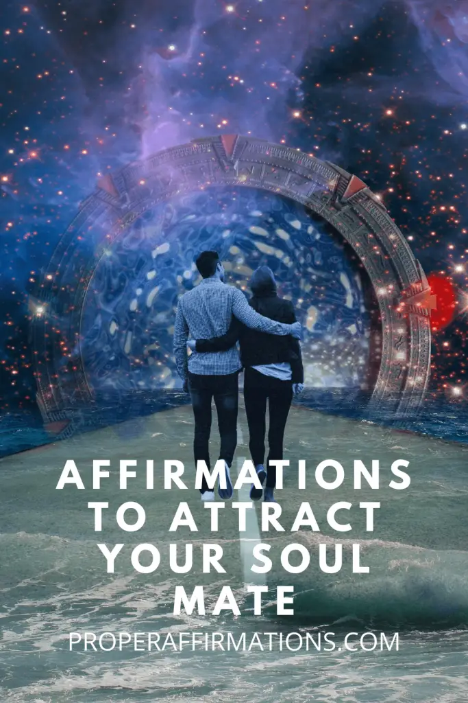 Affirmations to attract your soul mate pin