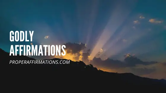 Godly affirmations featured