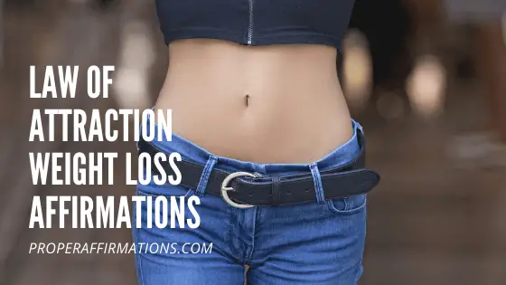 Law of attraction weight loss affirmations featured