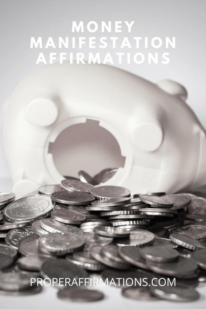 Money manifestation affirmations pin