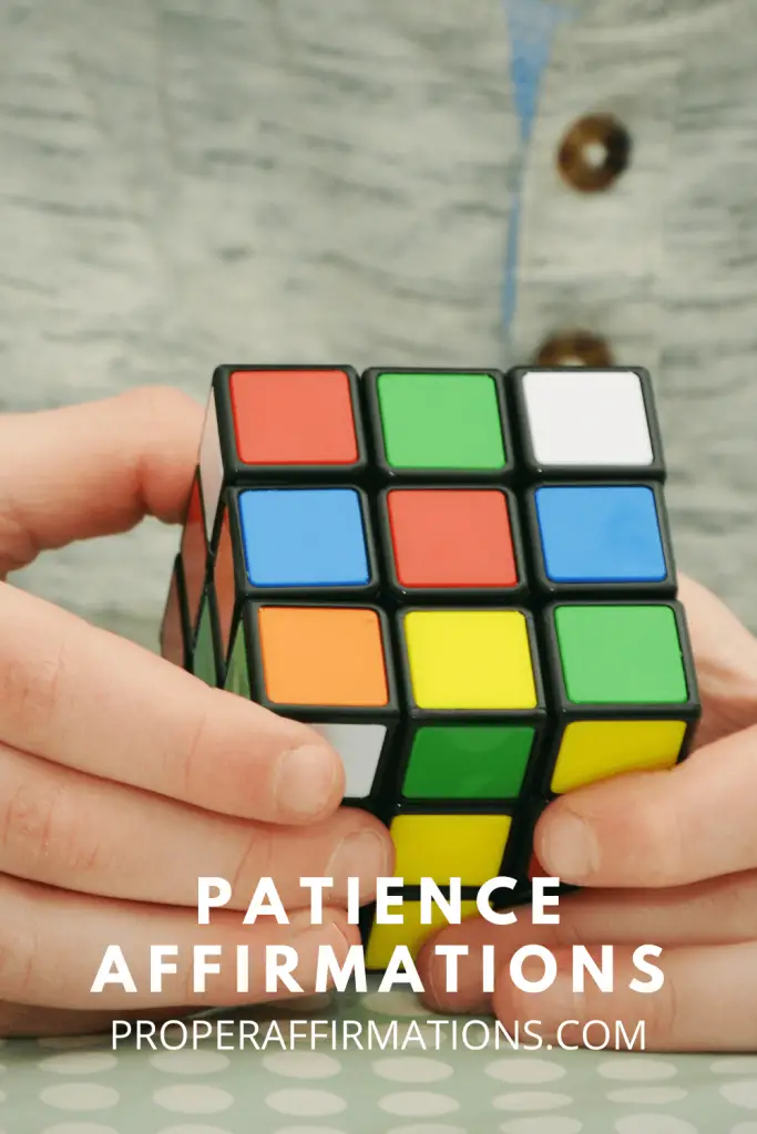 Patience affirmations pin