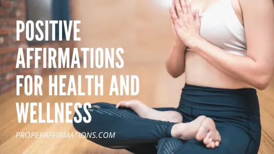 Positive affirmations for health and wellness featured