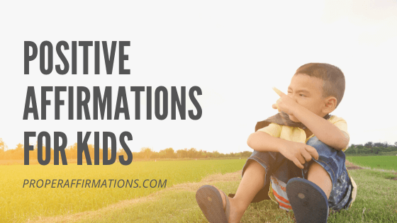 Positive affirmations for kids featured