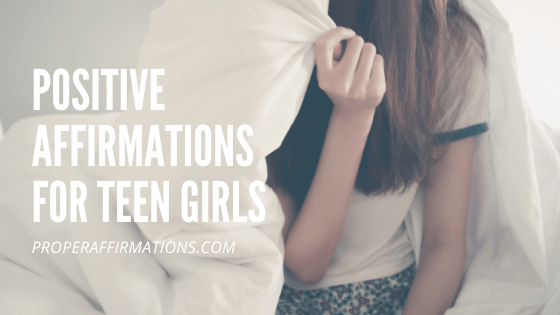 Positive affirmations for teen girls featured