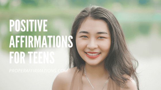 Positive affirmations for teens featured