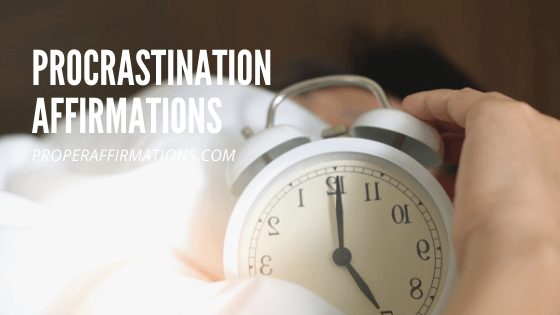 Procrastination affirmations featured