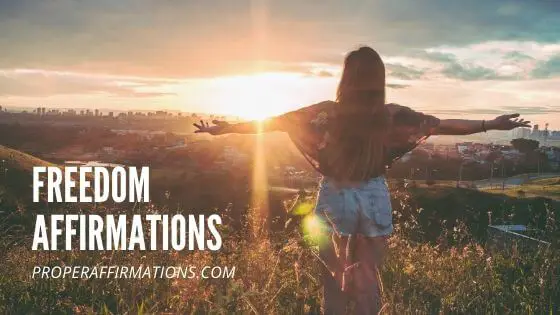 Freedom affirmations featured