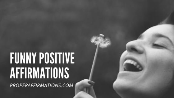 Funny positive affirmations featured