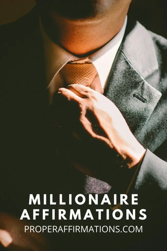 Millionaire affirmations pin