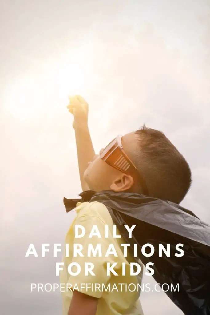 Daily Affirmations for Kids pin