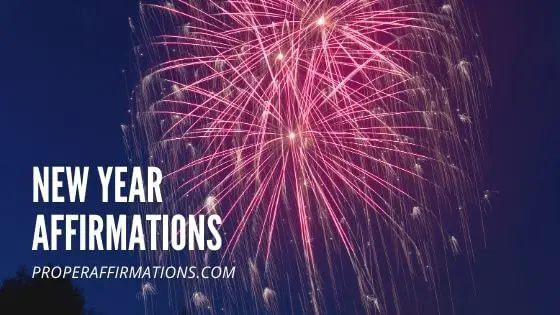 New year affirmations featured