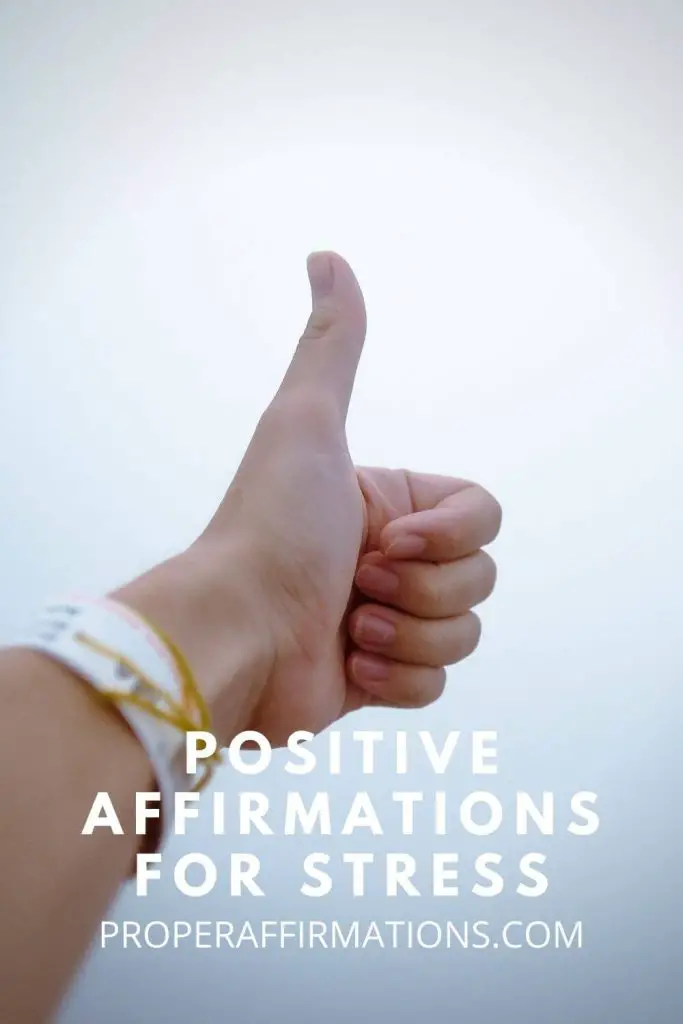 Positive affirmations for stress pin