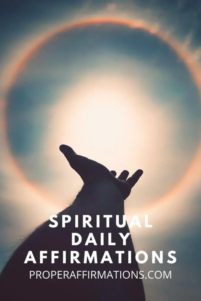 Spiritual Daily Affirmations pin