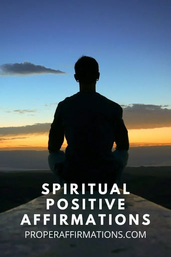 Spiritual positive affirmations pin