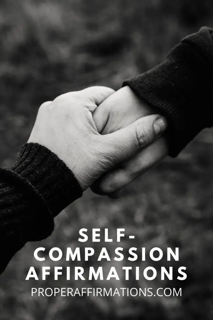 Self-compassion affirmations pin