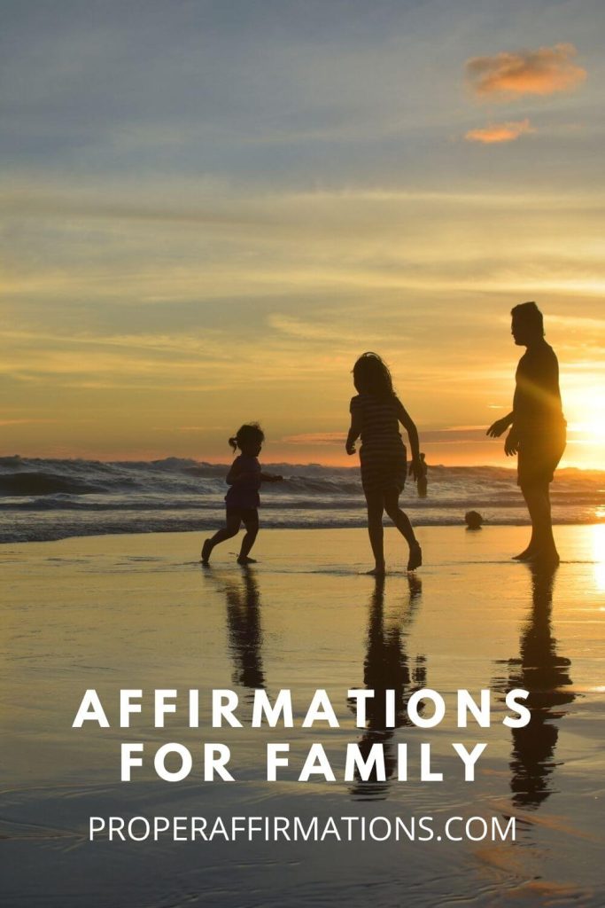 Affirmations for Family pin