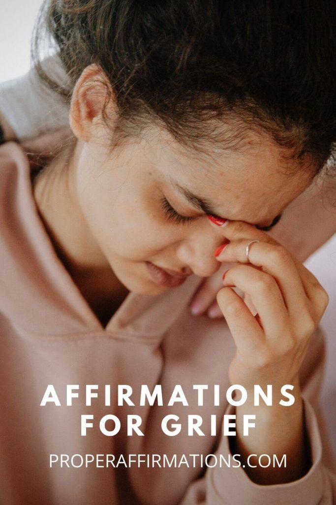 Affirmations for Grief pin