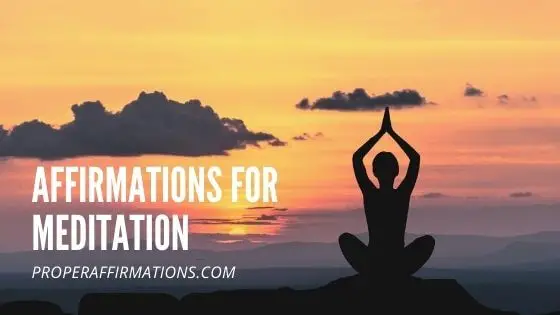 Affirmations for Meditation featured