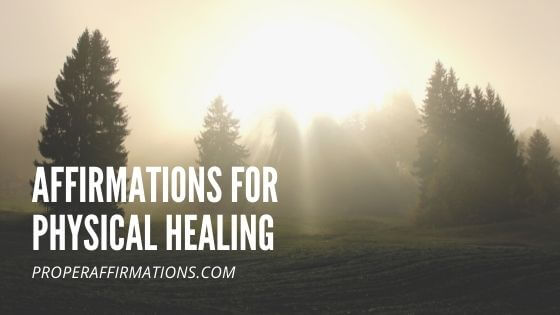 Affirmations for Physical Healing featured
