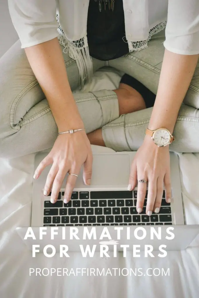Affirmations for Writers pin