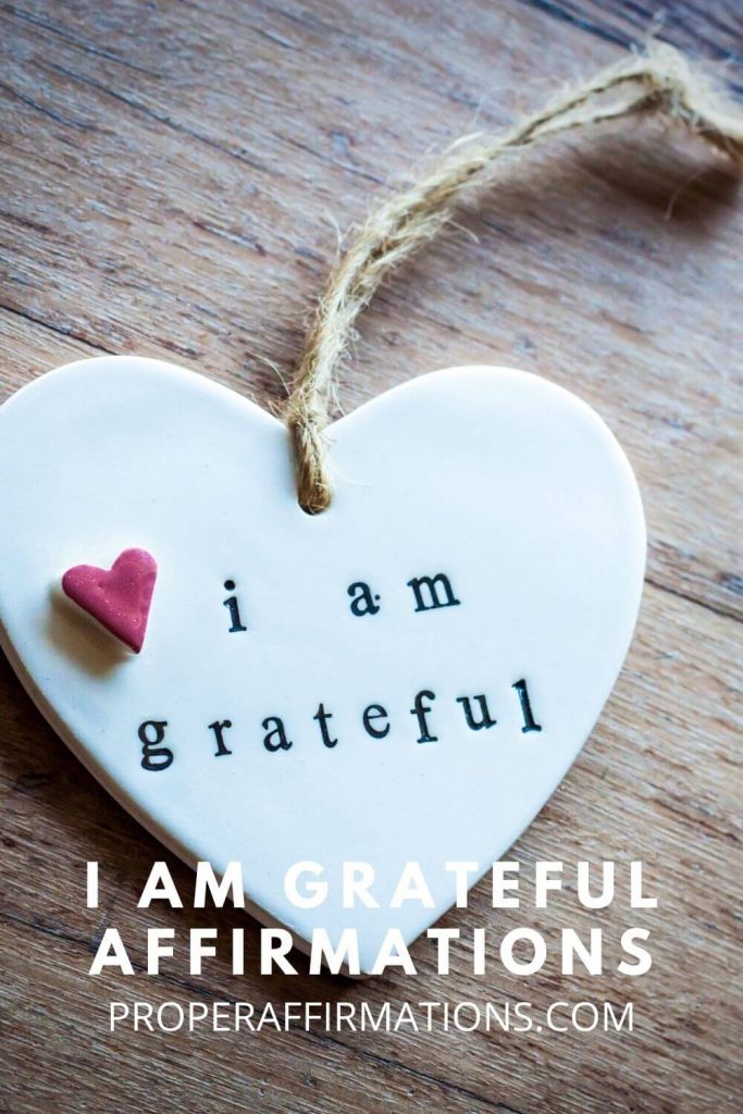 I am Grateful Affirmations pin